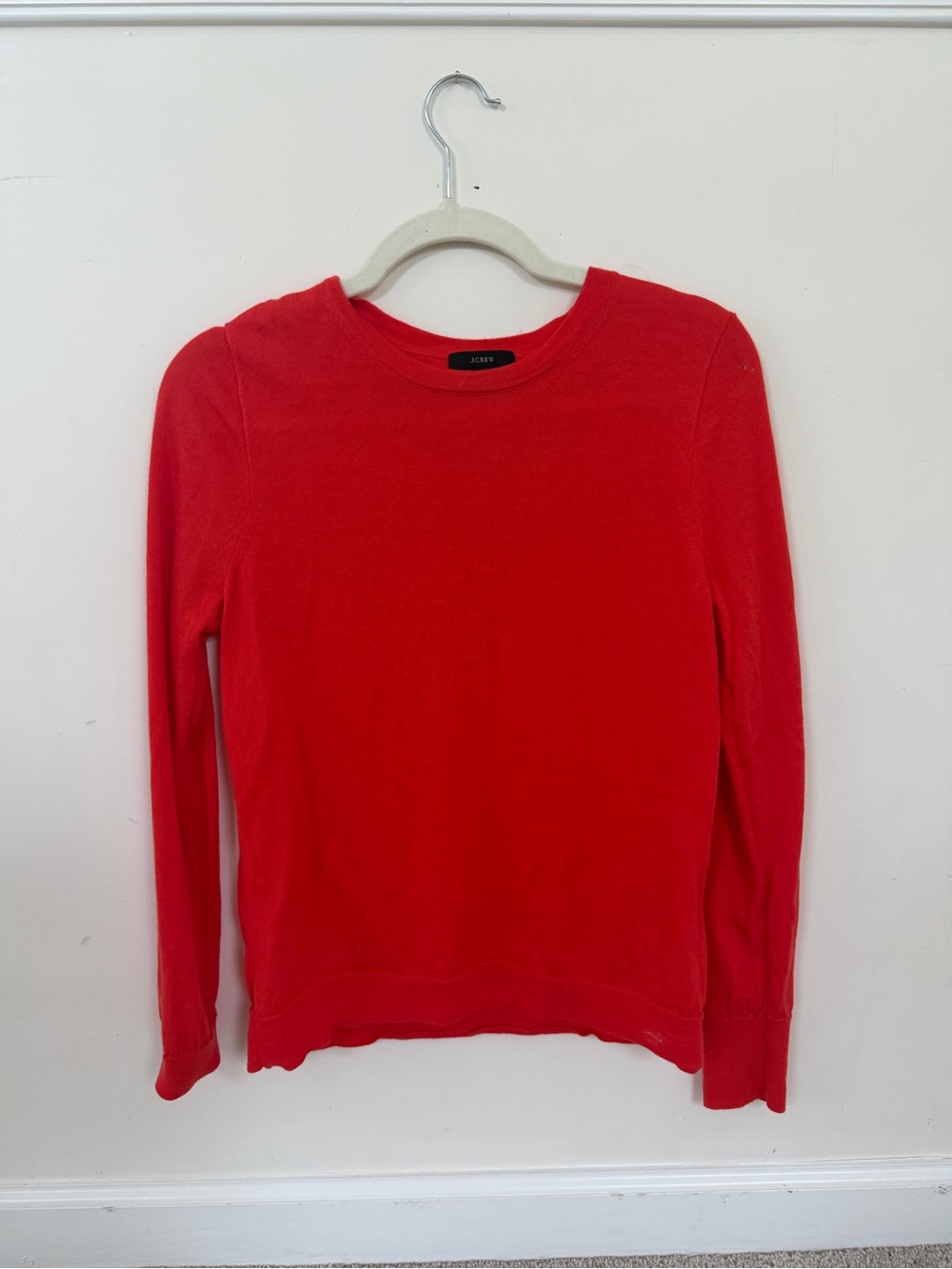 J. Crew Red Crewneck Sweater